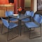 Regency Kahlo Square Table & Chair Sets, 36 W, 36 L, 29 H, Wood, Metal, Polypropylene Top, Grey TPL3636GYBK44BE - alternate 7